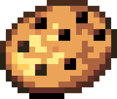 Template de pixel art Cookie 24x24 para Hama Beads e Perler Beads