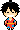 Pixel art Luffy (Wano) para Hama Beads